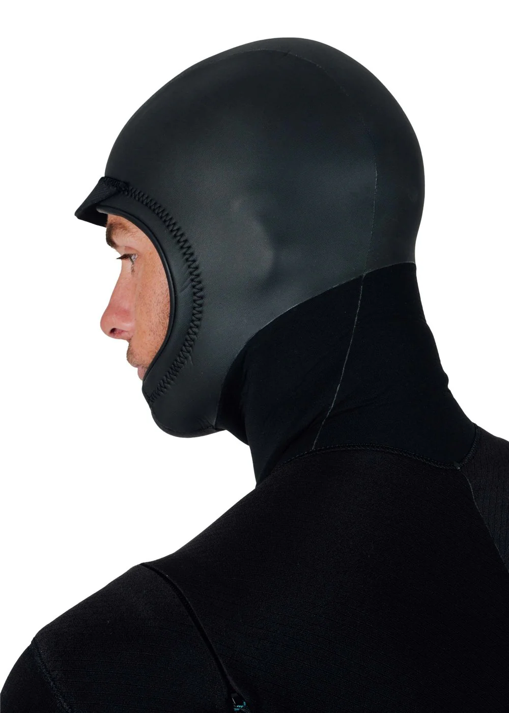 New Seas 5-4 U-Zip Hooded Wetsuit, BLK - Image 16